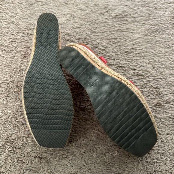 New Prada Wedges size 38 Orange Red Striped - Picture 8 of 8